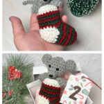 Merry Amigurumi Mouse in Stocking Free Crochet Pattern