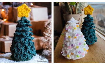 Standing Christmas Tree Free Crochet Pattern