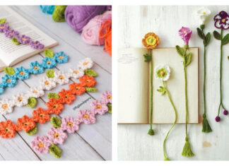 10+ Flower Bookmark Crochet Patterns