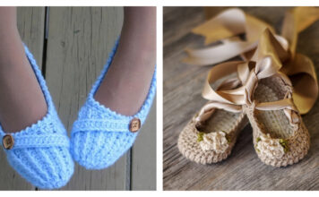Ballet Slippers Crochet Patterns