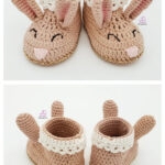 Benjamin the Bunny Baby Booties Crochet Pattern
