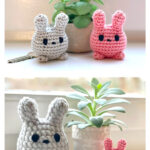 Bunny Amigurumi Keychain Free Crochet Pattern and Video Tutorial
