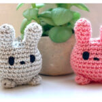 Bunny Amigurumi Keychain Free Crochet Pattern and Video Tutorial
