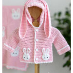 Bunny Baby Hoodie Sweater Free Crochet Pattern and Video Tutorial