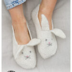 Bunny Ears Slippers Free Crochet Pattern