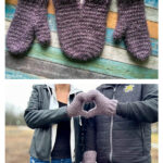 Couples Mittens Free Crochet Pattern
