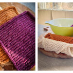 Cozy Cabin Dishcloth Free Crochet Pattern and Video Tutorial