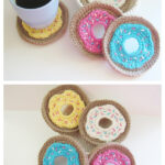 Doughnut Coasters and Holder Set Free Crochet Pattern
