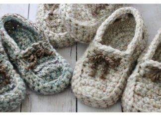 Fireside Slippers Free Crochet Pattern and Video Tutorial