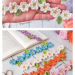 Flower Bookmark Free Crochet Pattern and Video Tutorial
