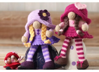 Girl Gnome Amigurumi Free Crochet Pattern