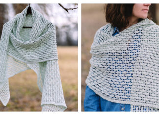 Morning Mist Wrap Free Crochet Pattern and Video Tutorial