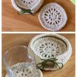 Spring Coaster Set Free Crochet Pattern