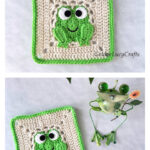 Frog Square Free Crochet Pattern