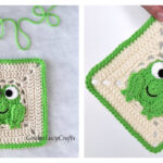 Frog Square Free Crochet Pattern