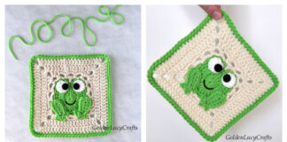 Frog Square Free Crochet Pattern