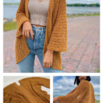 Lightweight Cardigan Free Crochet Pattern and Video Tutorial
