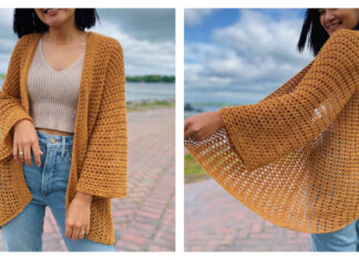 Lightweight Cardigan Free Crochet Pattern and Video Tutorial