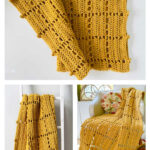 Maggie’s Windowpane Throw Free Crochet Pattern and Video Tutorial