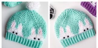 Peek a Boo Bunny Hat Free Crochet Pattern