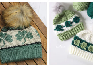 St. Patrick's Day Shamrock Hat Free Crochet Patterns