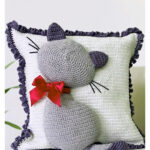3D effect Cat Pillowcase Crochet Pattern