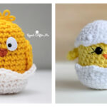 10+ Easter Chick in Eggshell Amigurumi Crochet Patterns