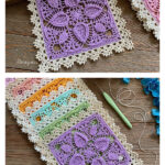 Easter Egg Square Doily Free Crochet Pattern