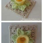 Granny with Daffodil Flower Free Crochet Pattern