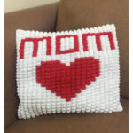 Love Mom Cushion Free Crochet Pattern