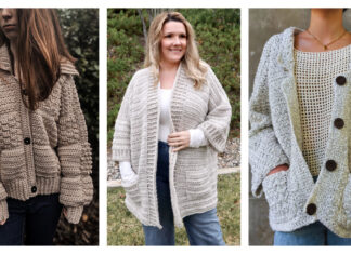 Oversized Coat Cardigan Free Crochet Patterns