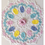 Peek-a-Boo Easter Egg Doily Free Crochet Pattern