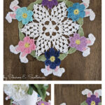 Spring Bunny and Flower Doiley Crochet Pattern