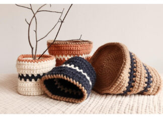 Copenhagen Baskets Free Crochet Pattern