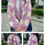 Daisy Dreams Cardigan Sweater Free Crochet Pattern
