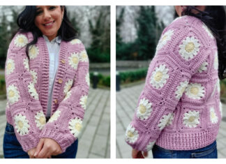 Daisy Dreams Cardigan Sweater Free Crochet Pattern