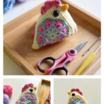 Granny Square Chicken Free Crochet Pattern and Video Tutorial