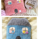 House Shaped Velvet Decorative Pillow Crochet Pattern