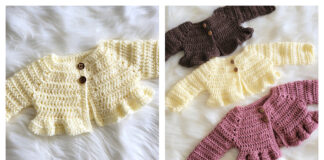 Mia Baby Cardigan Free Crochet Pattern