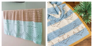 Nautical Filet Baby Blanket Crochet Patterns