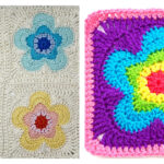 Groovy Flower Square Free Crochet Pattern