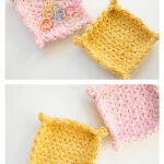 Jasmine Star Stitch Valet Tray Free Crochet Pattern and Video Tutorial