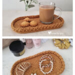 Modern Style Oval Mini Tray Free Crochet Pattern