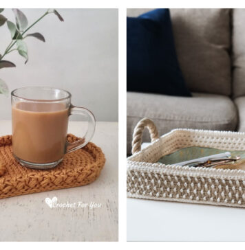 Modern Style Tray Free Crochet Patterns