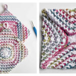 Mosaic Medley Pot Holder Free Crochet Pattern