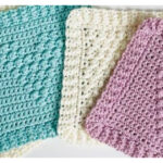 Dotted Baby Washcloths Free Crochet Pattern