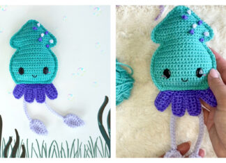 Squid Amigurumi Free Crochet Pattern