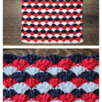 Solid Shell Washcloth Free Crochet Pattern