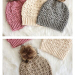 Hannah Beanie Hat Free Crochet Pattern
