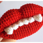 Wax Lips Amigurumi Free Crochet Pattern
